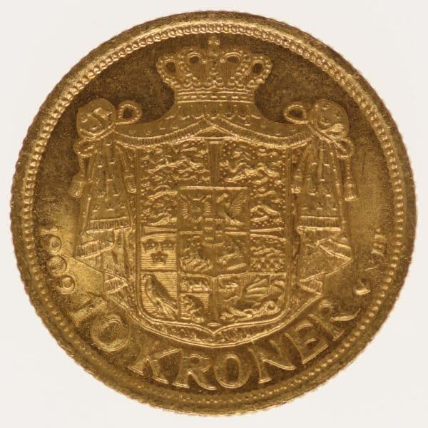 daenemark - Dänemark Frederik VIII. 10 Kronen 1909