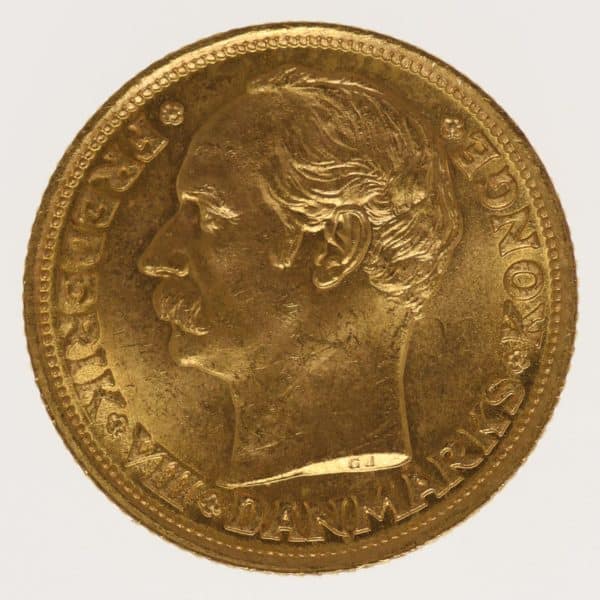 daenemark - Dänemark Frederik VIII. 10 Kronen 1909