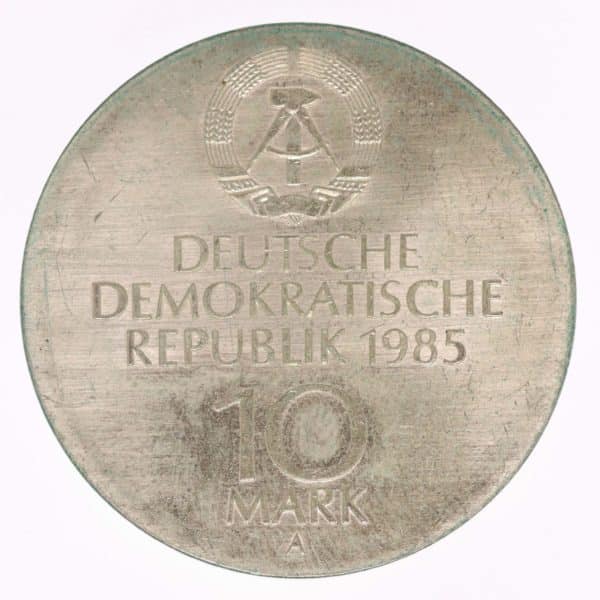 ddr-deutsche-silbermuenzen - DDR 10 Mark 1985 Semperoper Dresden