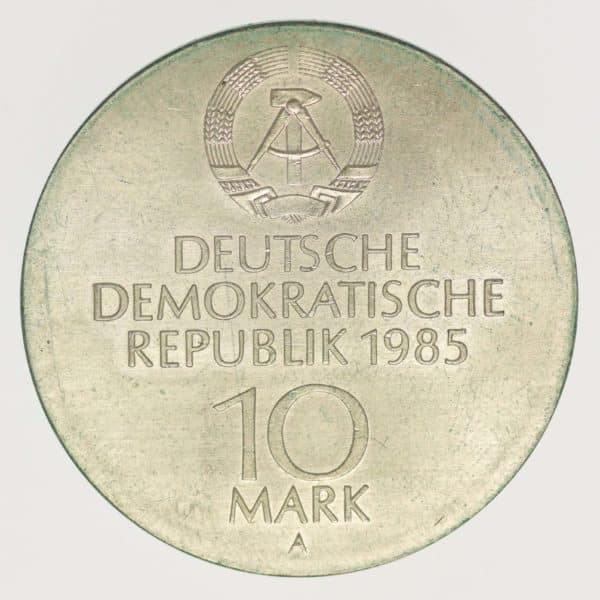 ddr-deutsche-silbermuenzen - DDR 10 Mark 1985 Semperoper Dresden