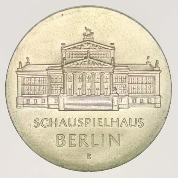ddr-deutsche-silbermuenzen - DDR 10 Mark 1987 Schauspielhaus Berlin