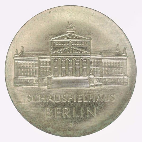 ddr-deutsche-silbermuenzen - DDR 10 Mark 1987 Schauspielhaus Berlin