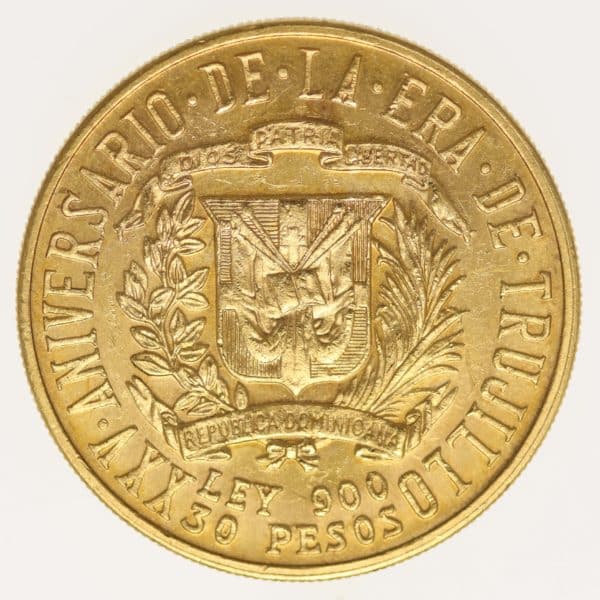 dominikanische-republik - Dominikanische Republik 30 Pesos 1955
