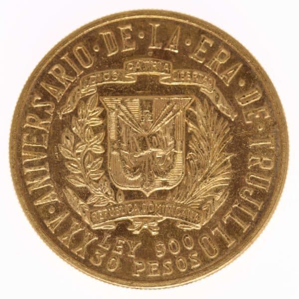 dominikanische-republik - Dominikanische Republik 30 Pesos 1955