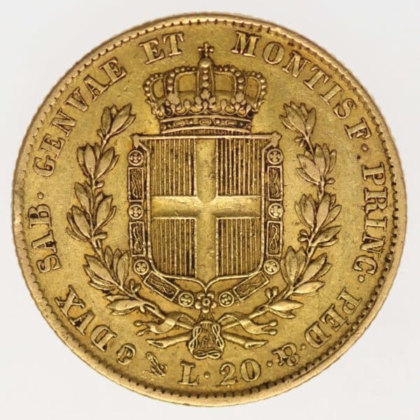 italien - Italien Sardinien Karl Albert 20 Lire 1849