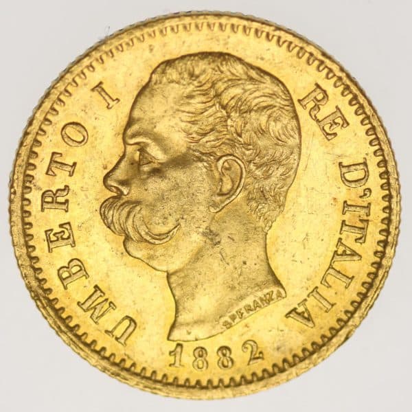 italien - Italien Umberto I. 20 Lire 1882