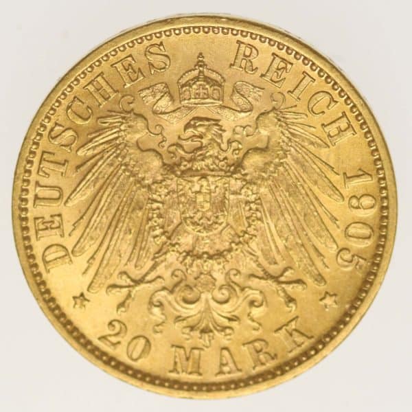 deutsches-kaiserreich-ab-1871 - Bayern Otto 20 Mark 1905
