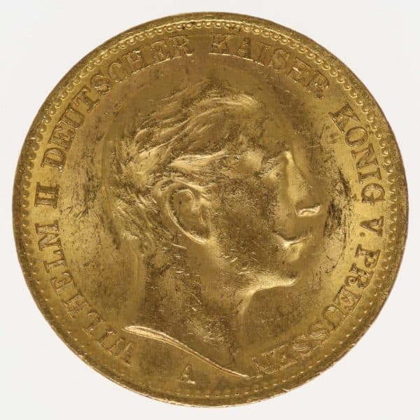 deutsches-kaiserreich-ab-1871 - Preussen Wilhelm II. 20 Mark 1910 A