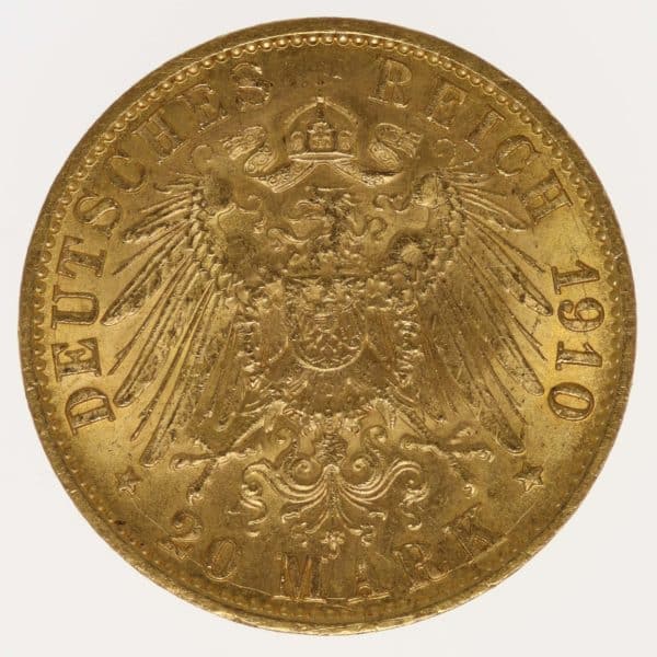 deutsches-kaiserreich-ab-1871 - Preussen Wilhelm II. 20 Mark 1910 A