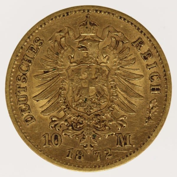 deutsches-kaiserreich-ab-1871 - Sachsen Johann 10 Mark 1872