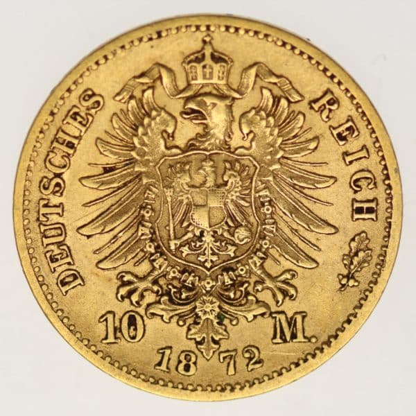 deutsches-kaiserreich-ab-1871 - Sachsen Johann 10 Mark 1872