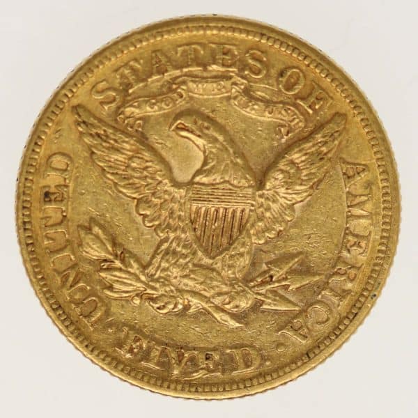 usa - USA 5 Dollars 1879 Liberty / Kopf