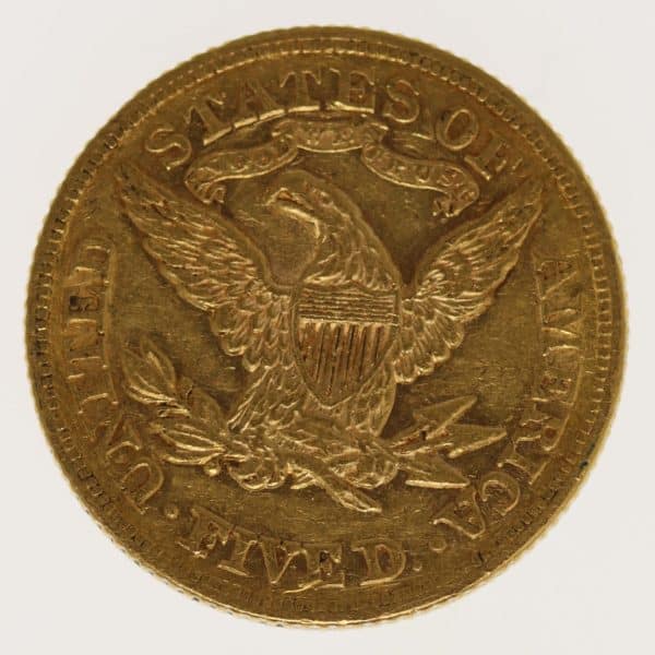 usa - USA 5 Dollars 1879 Liberty / Kopf