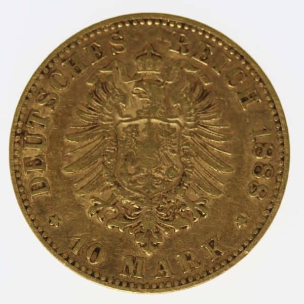 deutsches-kaiserreich-ab-1871 - Württemberg Karl 10 Mark 1888