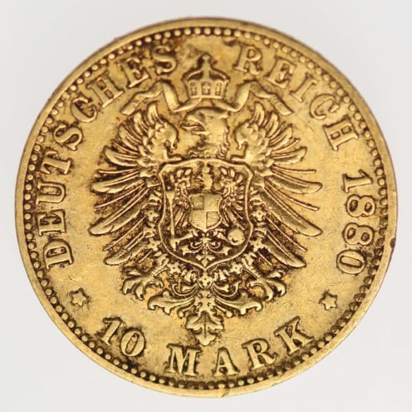 deutsches-kaiserreich-ab-1871 - Bayern Ludwig II. 10 Mark 1880