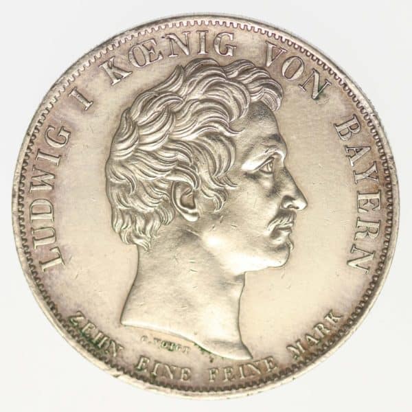altdeutschland-deutsche-silbermuenzen - Bayern Ludwig I. Geschichtstaler 1835