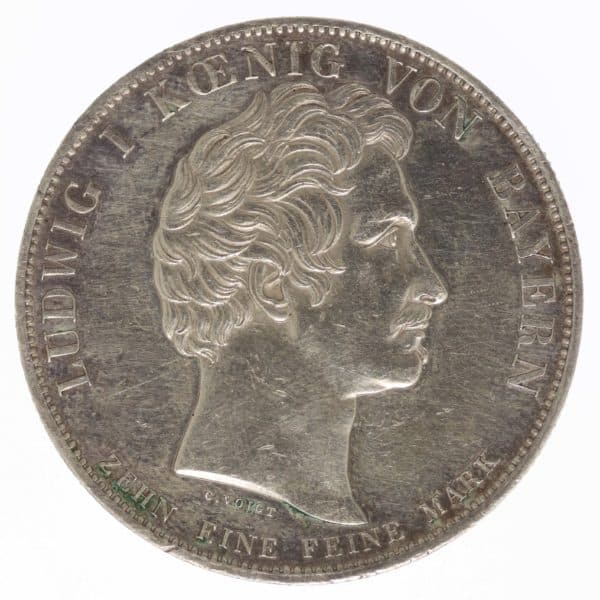 altdeutschland-deutsche-silbermuenzen - Bayern Ludwig I. Geschichtstaler 1835
