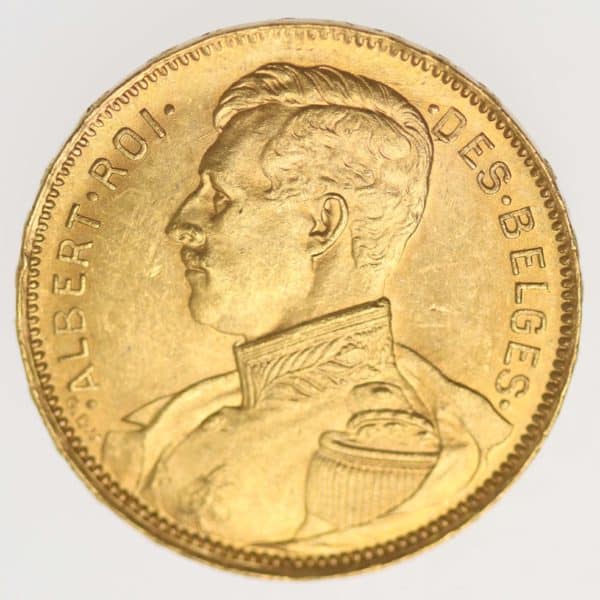 belgien - Belgien Albert 20 Francs 1914