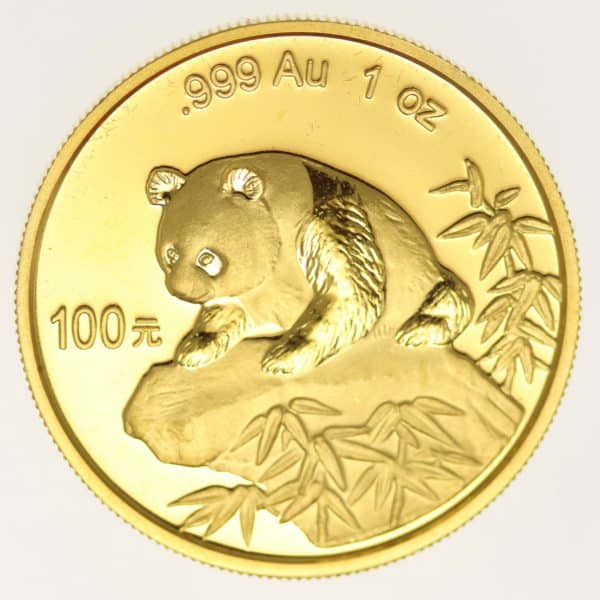 china - China Panda 100 Yuan 1999 1 Unze