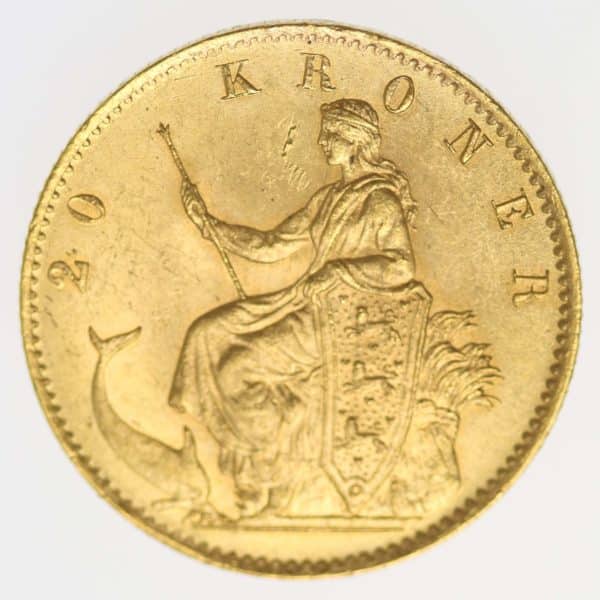 daenemark - Dänemark Christian IX. 20 Kronen 1876