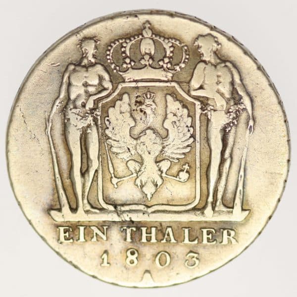 altdeutschland-deutsche-silbermuenzen - Preussen Friedrich Wilhelm III. Taler 1803 A