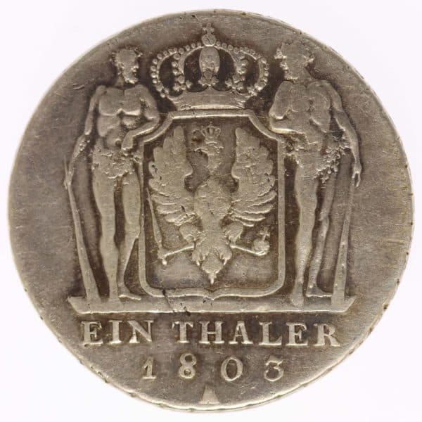 altdeutschland-deutsche-silbermuenzen - Preussen Friedrich Wilhelm III. Taler 1803 A