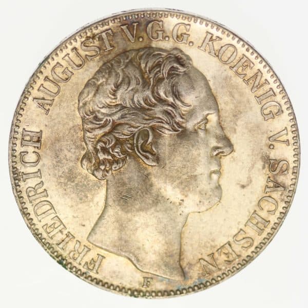 altdeutschland-deutsche-silbermuenzen - Sachsen Friedrich August II. 2 Taler 1854