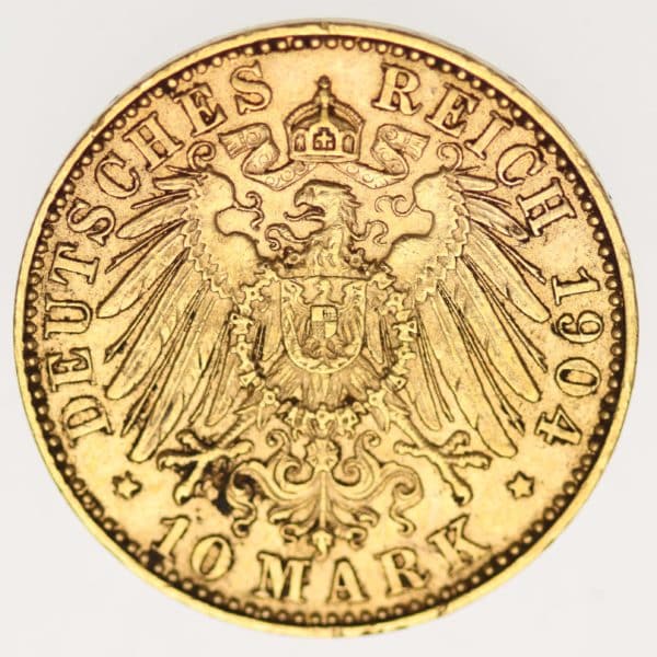 deutsches-kaiserreich-ab-1871 - Sachsen Georg 10 Mark 1904