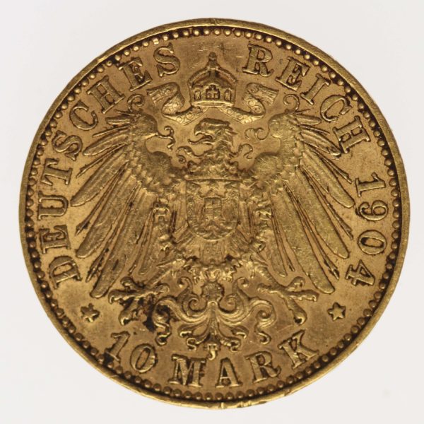deutsches-kaiserreich-ab-1871 - Sachsen Georg 10 Mark 1904