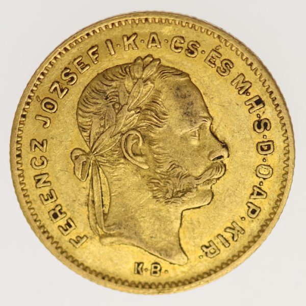 ungarn, oesterreich - Österreich Kaiserreich Franz Joseph I. 4 Forint 1877