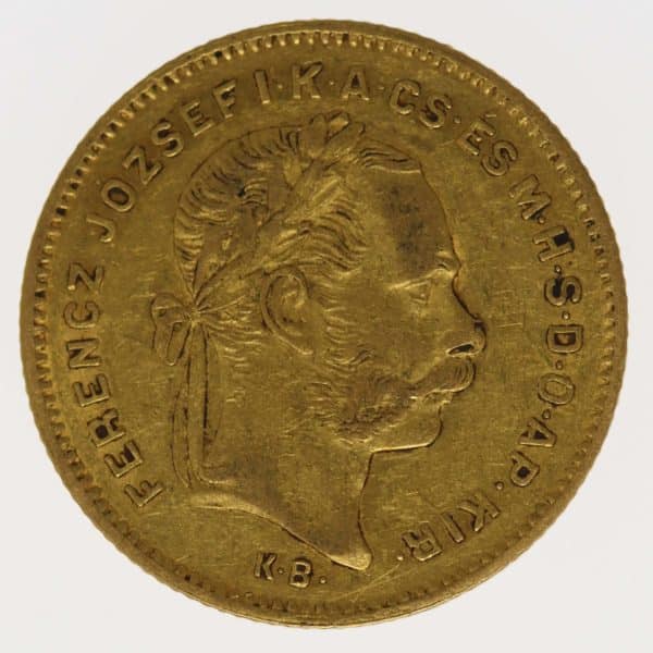 ungarn, oesterreich - Österreich Kaiserreich Franz Joseph I. 4 Forint 1877
