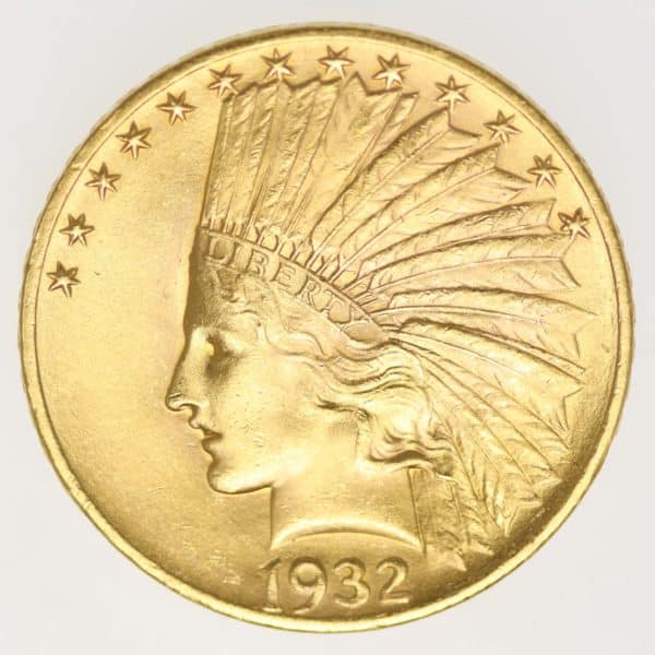 usa - USA 10 Dollars 1932 Indianer