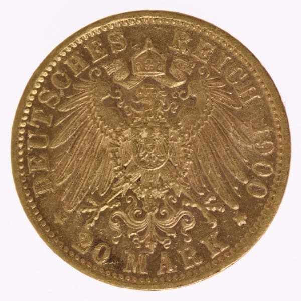 deutsches-kaiserreich-ab-1871 - Württemberg Wilhelm II. 20 Mark 1900