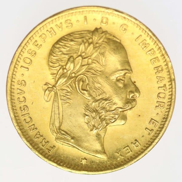 oesterreich - Österreich Kaiserreich Franz Joseph I. 8 Gulden 1889