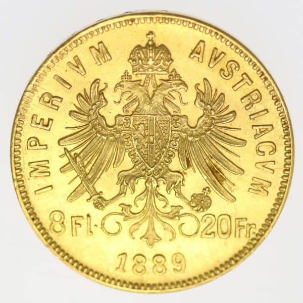 oesterreich - Österreich Kaiserreich Franz Joseph I. 8 Gulden 1889