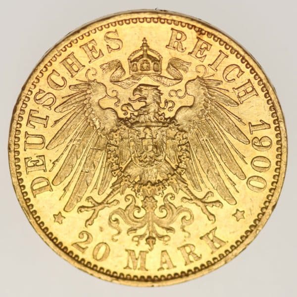 deutsches-kaiserreich-ab-1871 - Preussen Wilhelm II. 20 Mark 1900 A