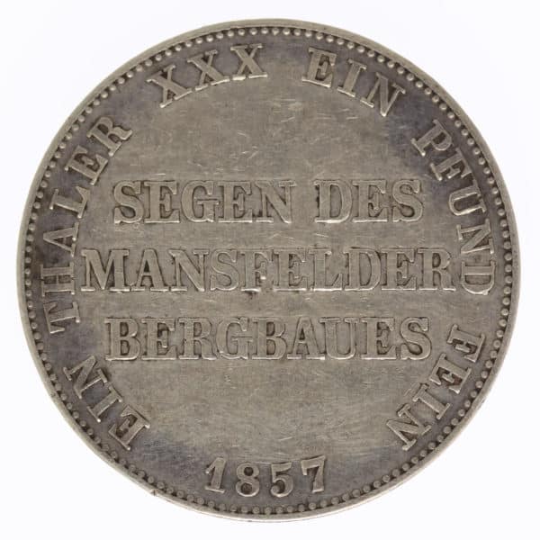 altdeutschland-deutsche-silbermuenzen - Preussen Friedrich Wilhelm IV. Vereinstaler 1857
