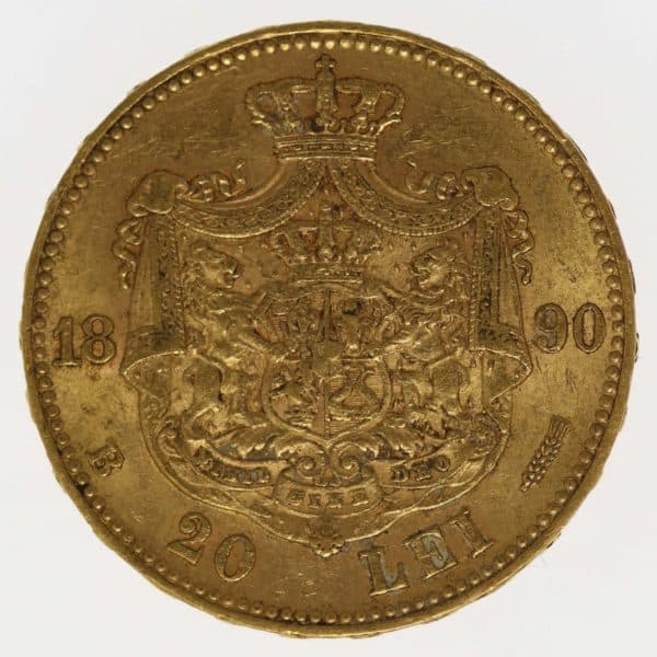 rumaenien - Rumänien Karl 20 Lei 1890
