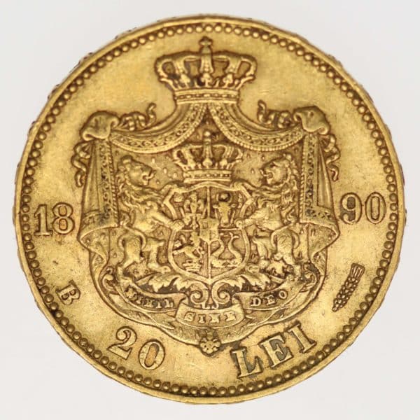 rumaenien - Rumänien Karl 20 Lei 1890