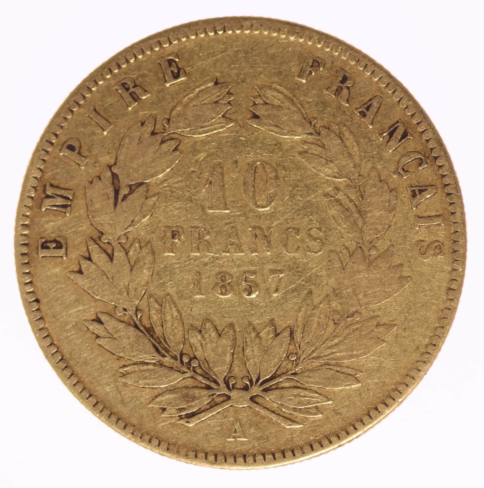 frankreich - Frankreich Napoleon III. 10 Francs 1857 A