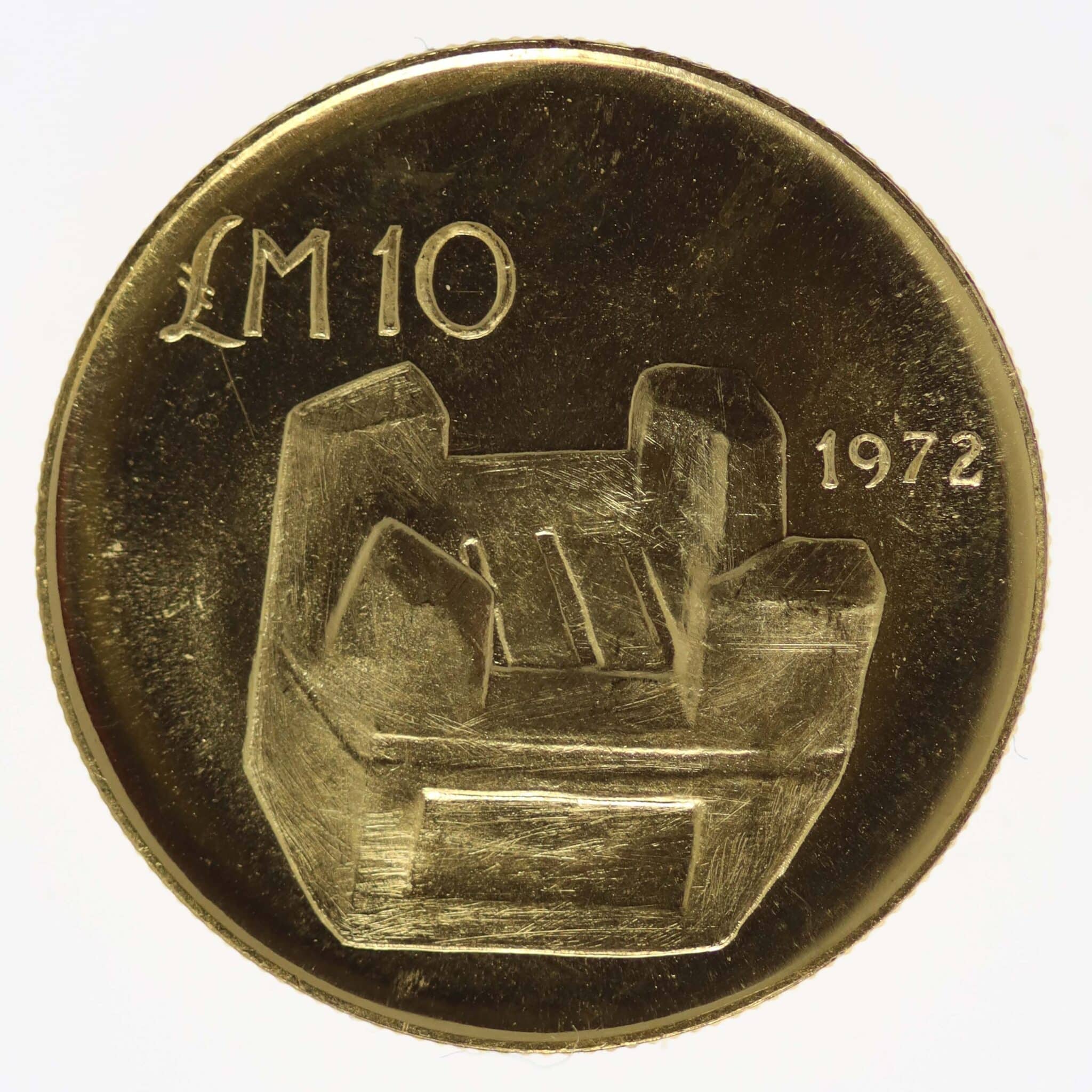 malta-goldmuenzen-uebriges-europa - Malta 10 Pounds 1972