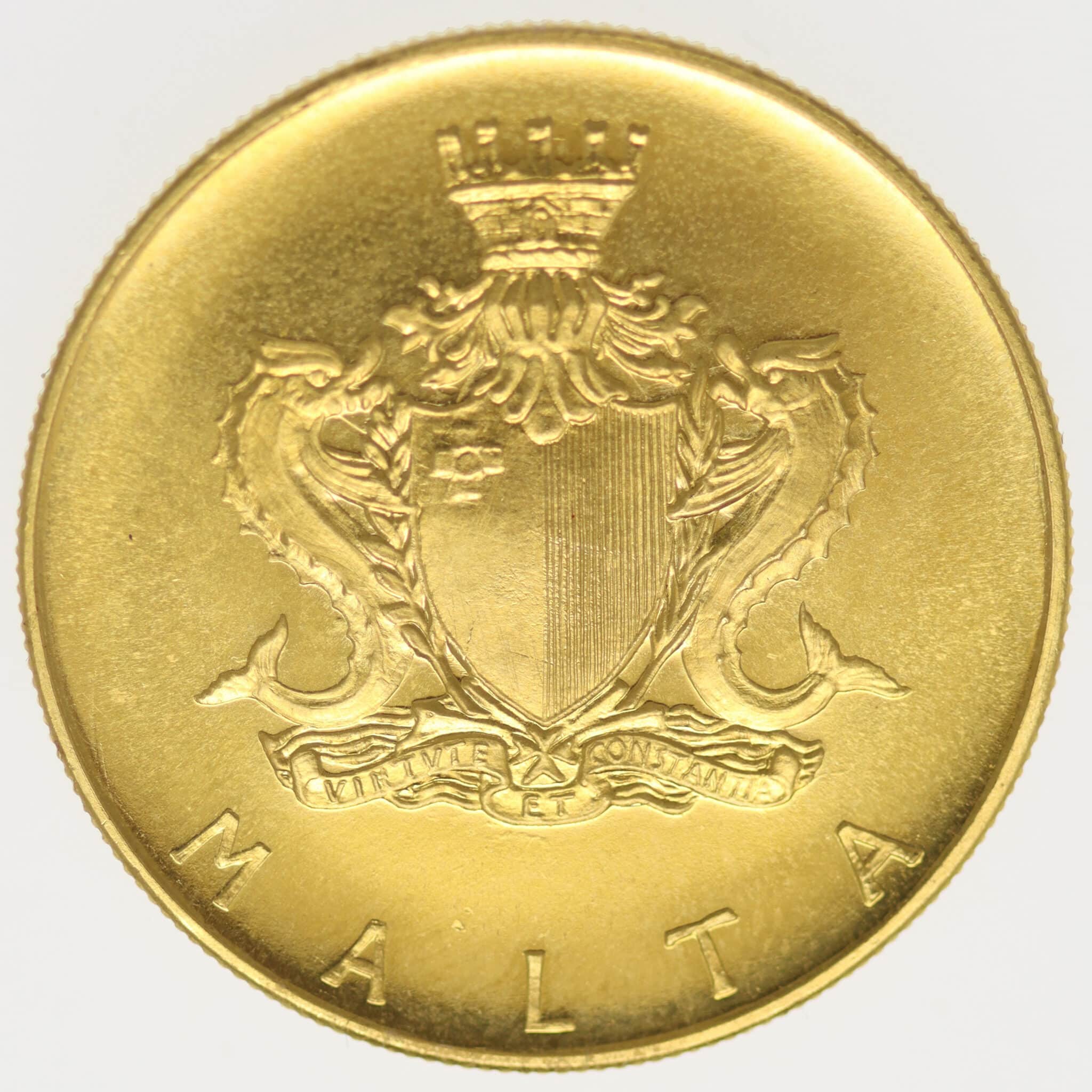 malta-goldmuenzen-uebriges-europa - Malta 20 Pounds 1972