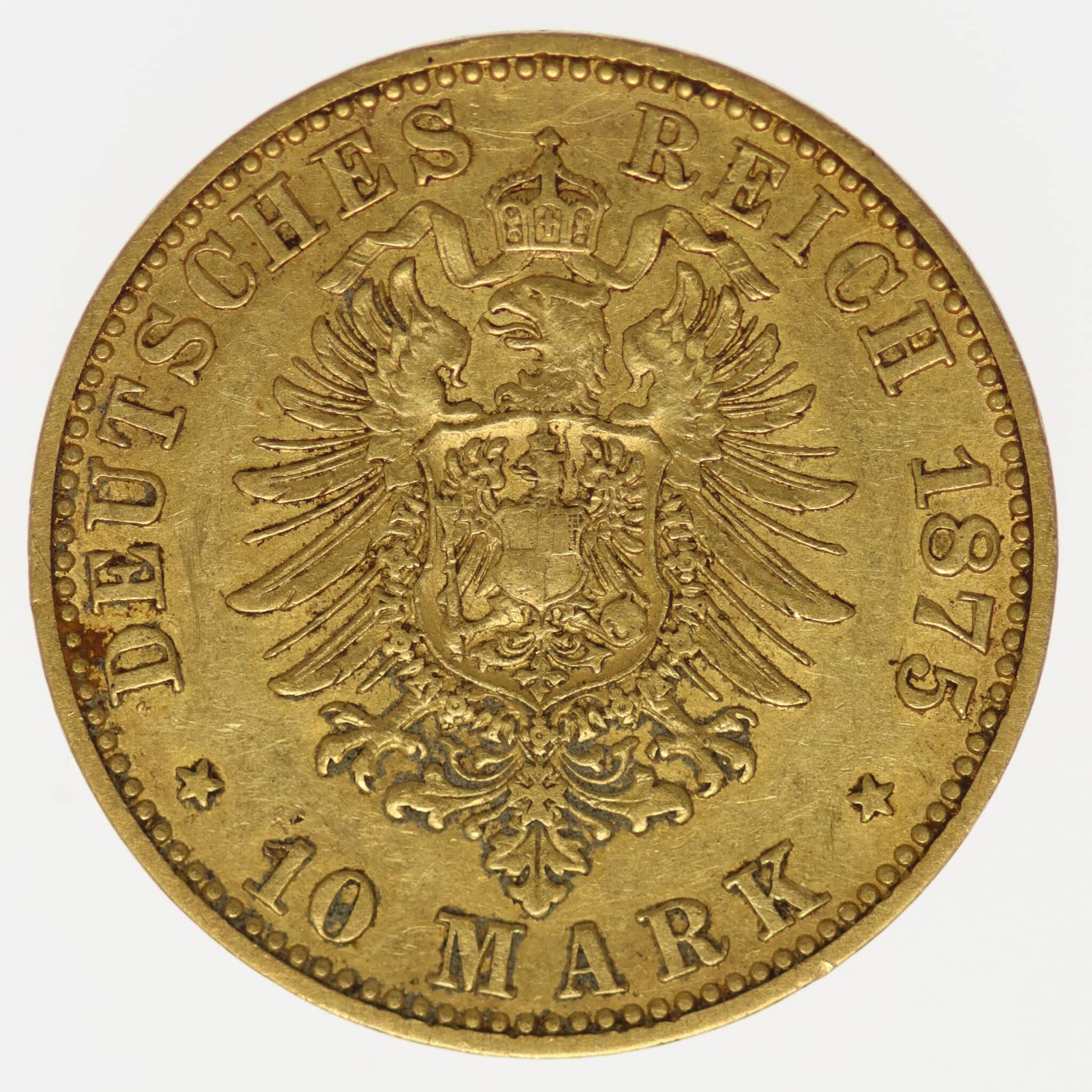 deutsches-kaiserreich-ab-1871 - Preussen Wilhelm I. 10 Mark 1875 A