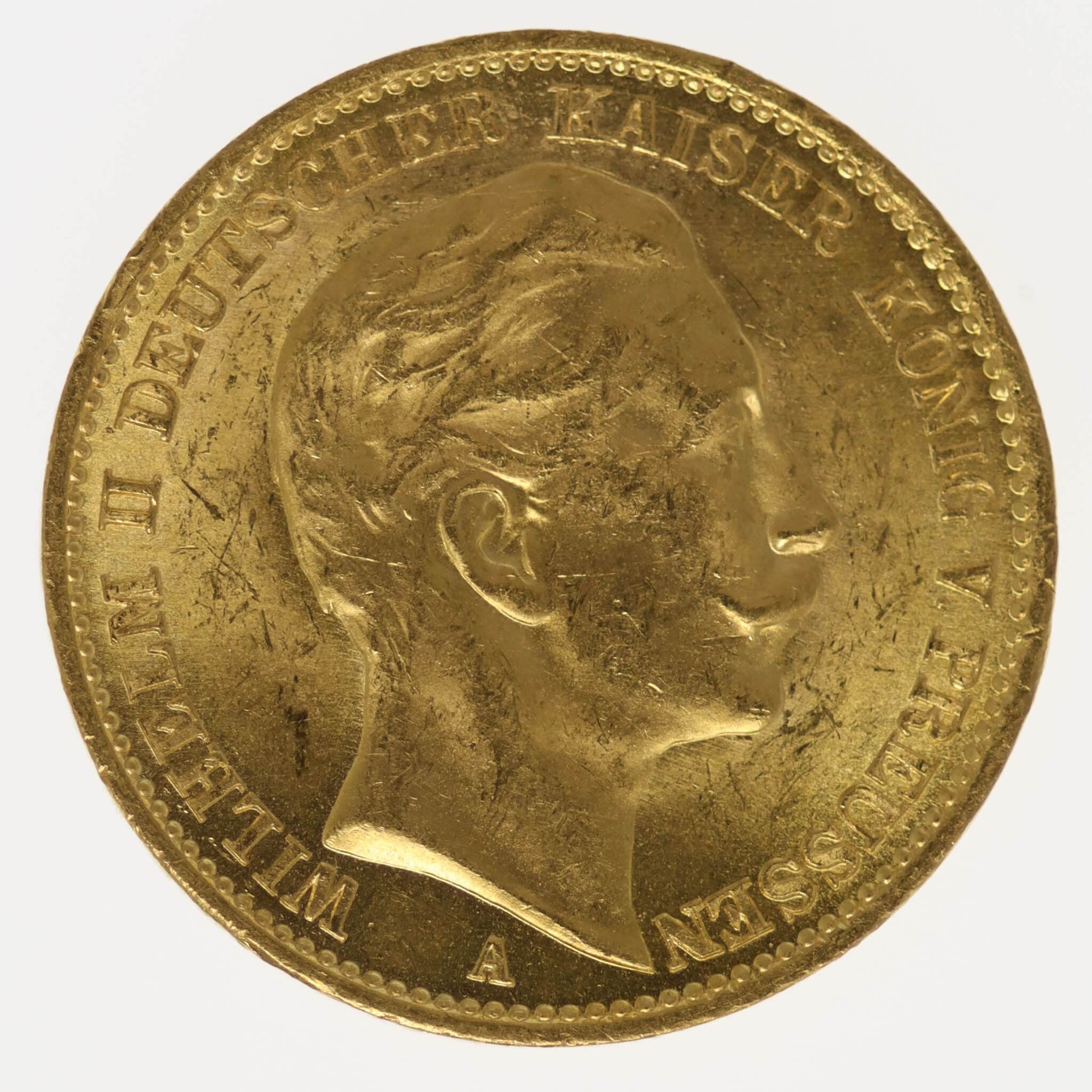 deutsches-kaiserreich-ab-1871 - Preussen Wilhelm II. 20 Mark 1912 A