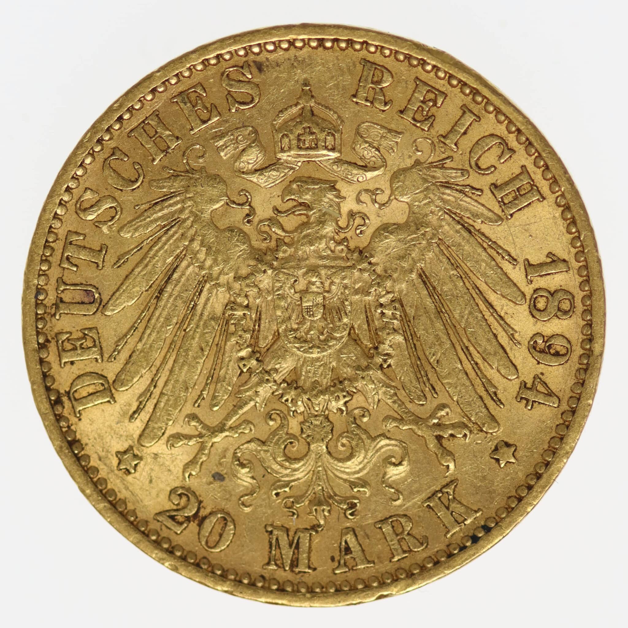deutsches-kaiserreich-ab-1871 - Sachsen Albert 20 Mark 1894