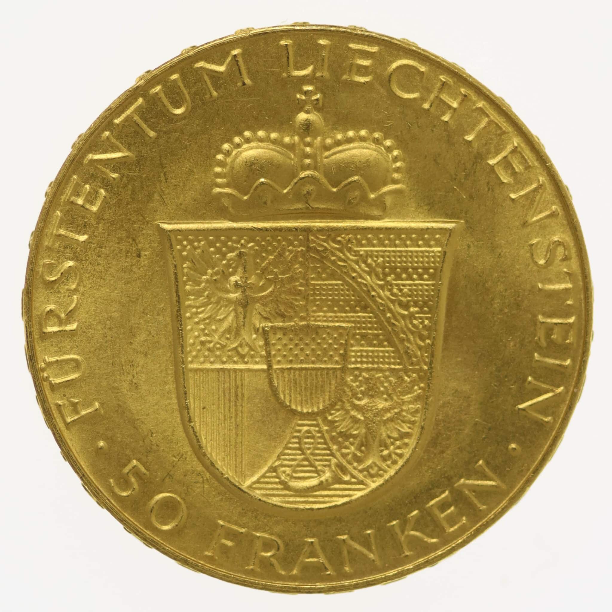 liechtenstein - Liechtenstein Franz Joseph II. 50 Franken 1956