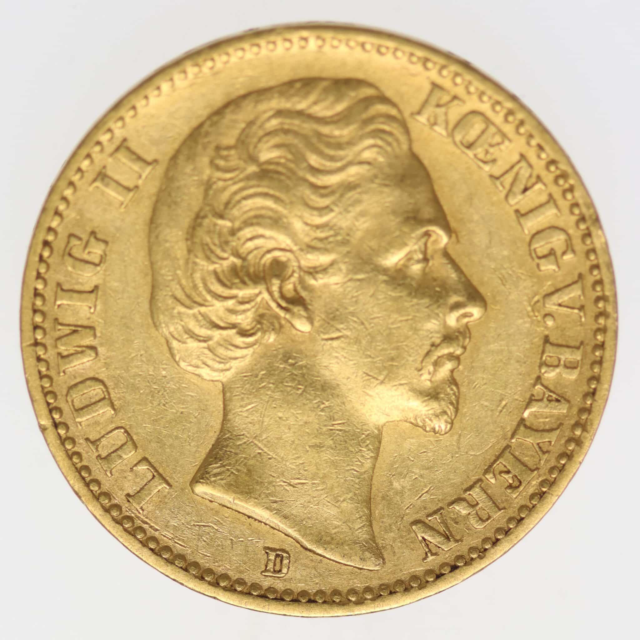 deutsches-kaiserreich-ab-1871 - Bayern Ludwig II. 20 Mark 1876