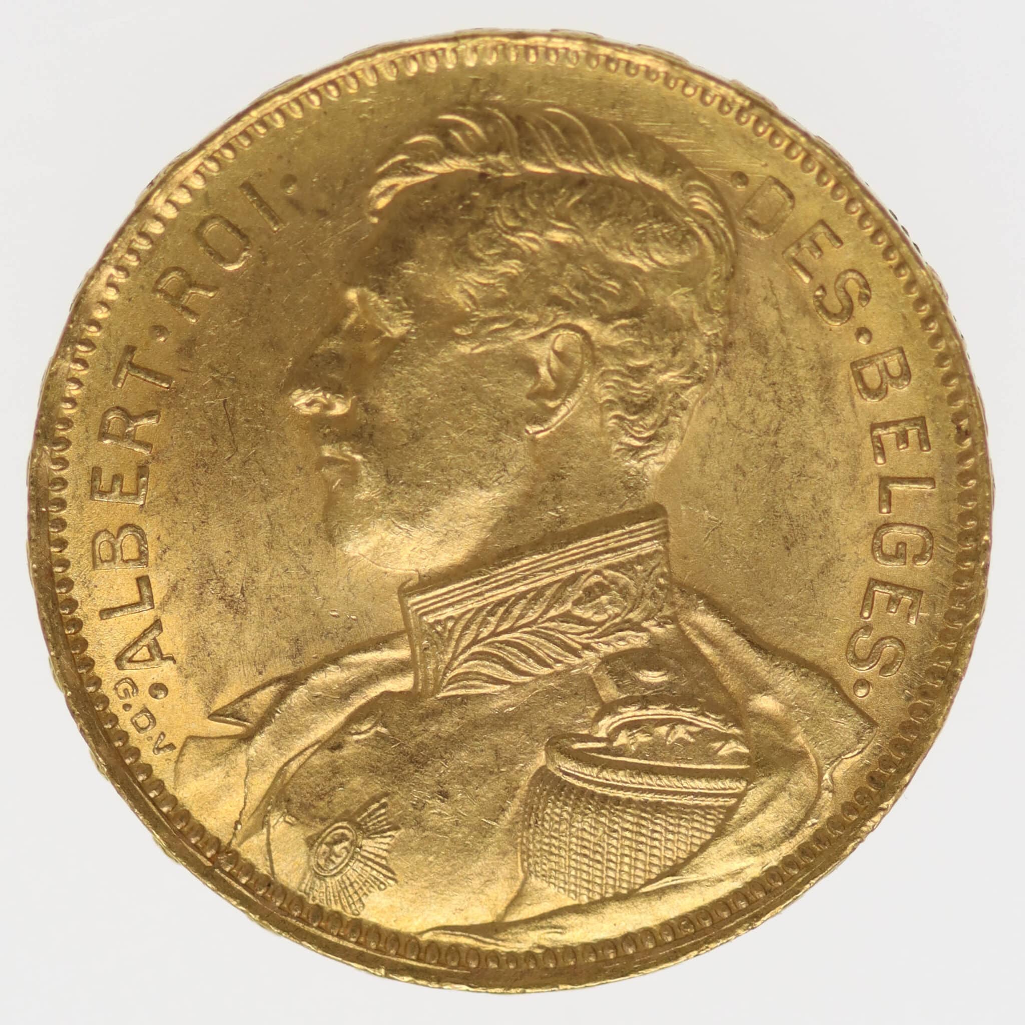 belgien - Belgien Albert 20 Francs 1914