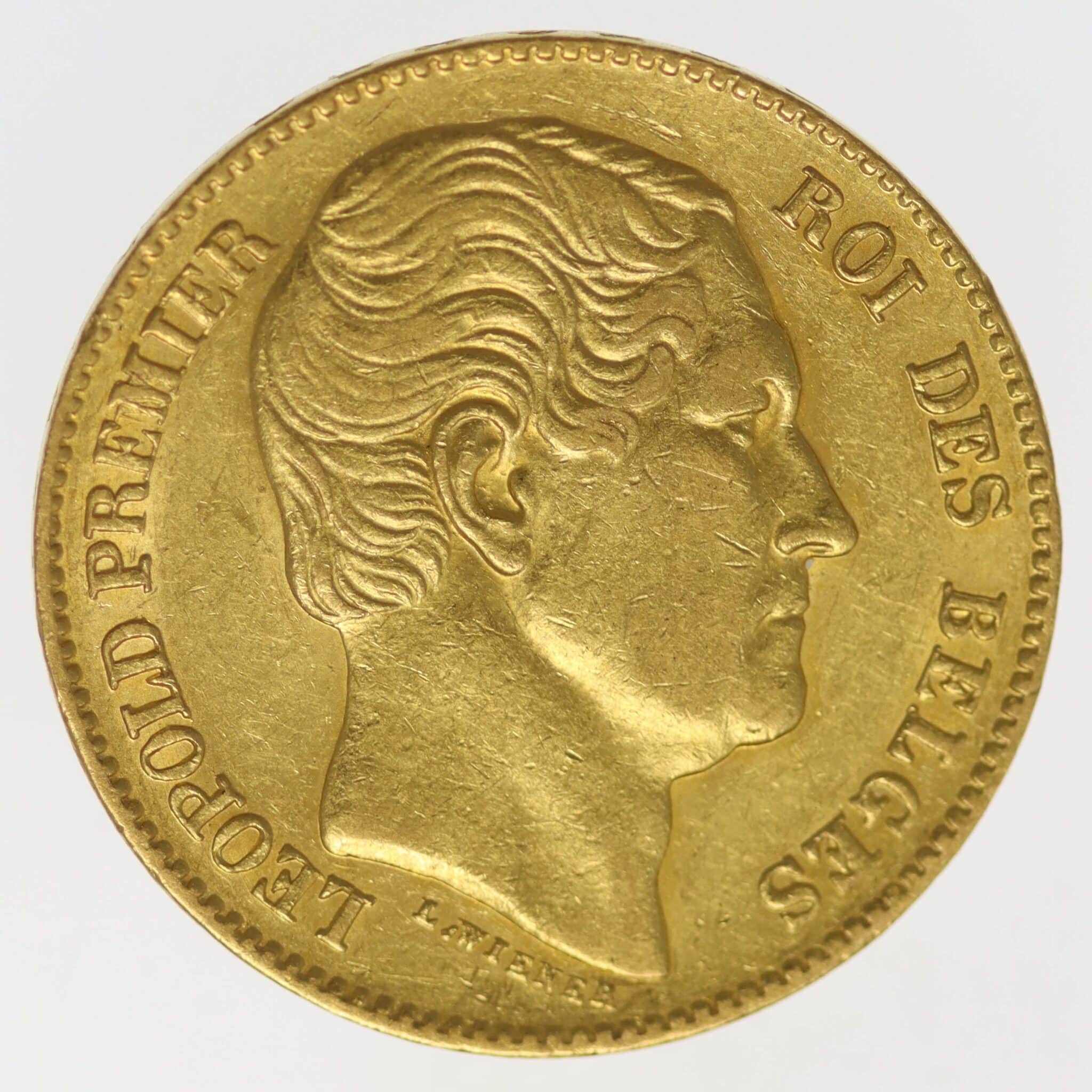 belgien - Belgien Leopold I. 20 Francs 1865