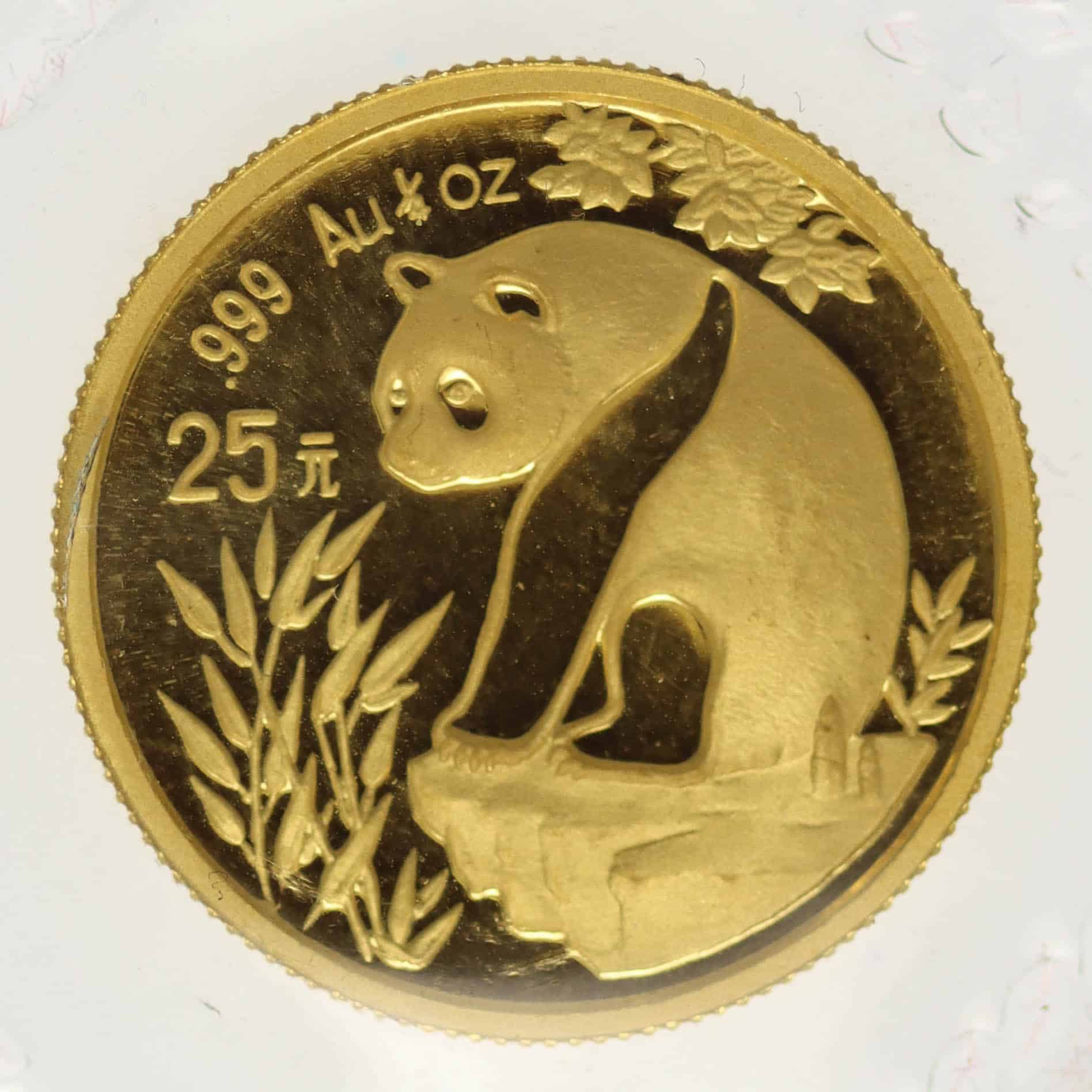 china - China Panda 25 Yuan 1993 1/4 Unze